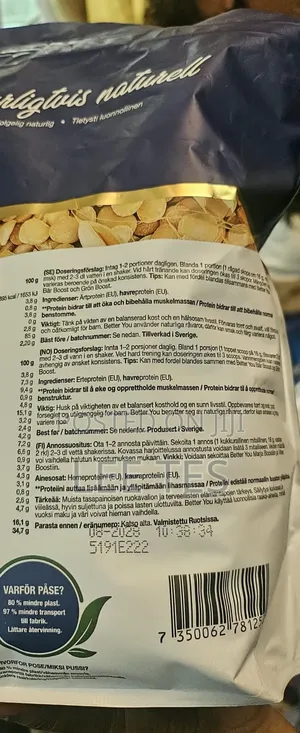 Better You Protein Powder (Vegan and Additives) 1kg