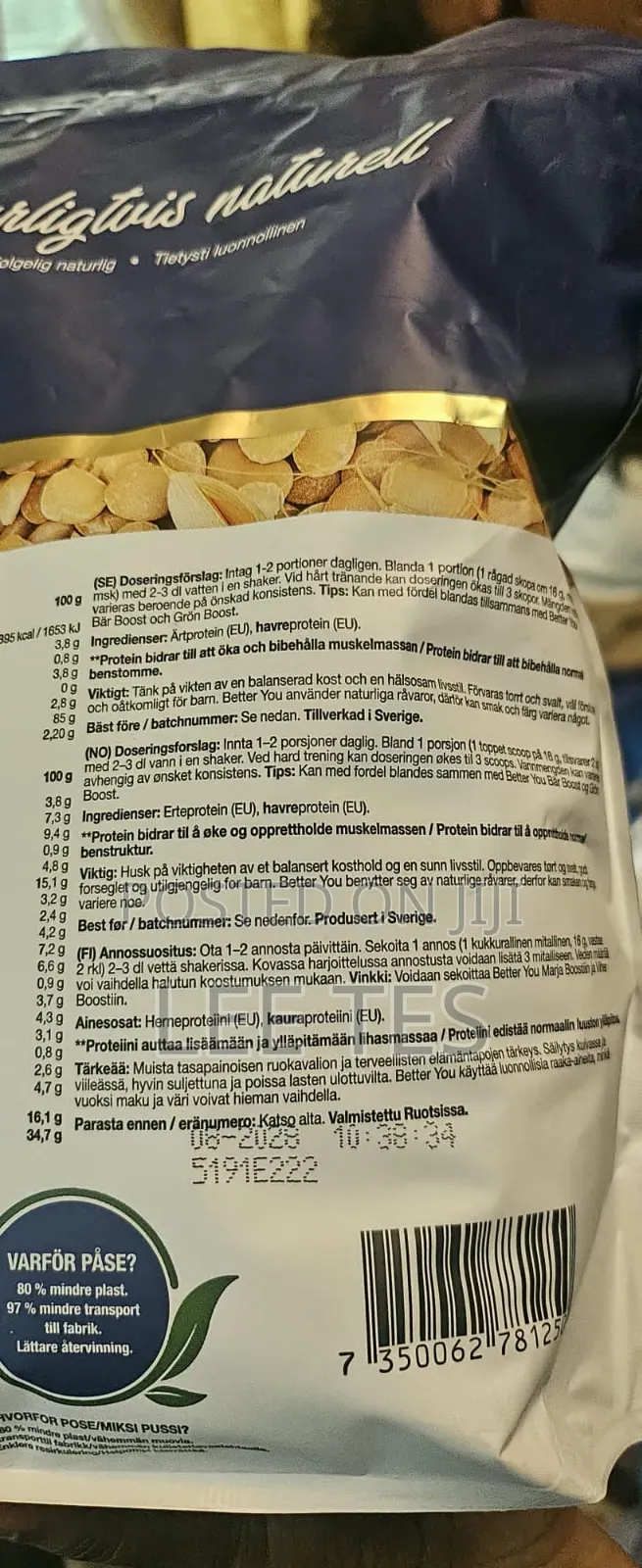 Better You Protein Powder (Vegan and Additives) 1kg