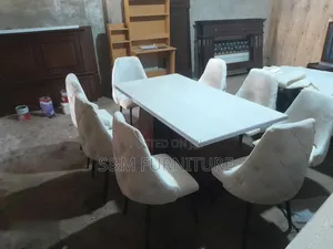 Saltry 8 Seater Dinning Set (የምግብ ጠረጴዛ)
