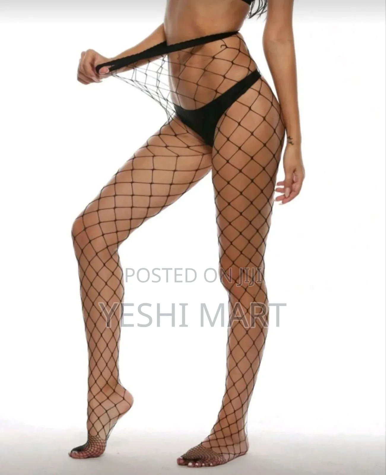 Women High Waist Tights Fishnet Stockings Thigh High Pantyhose