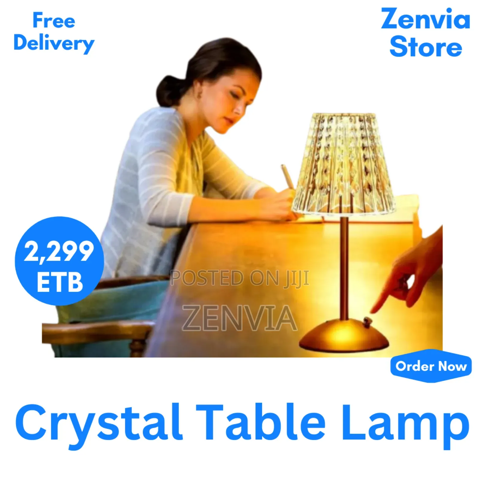 Crystal Table Lamp /Free Delivery /