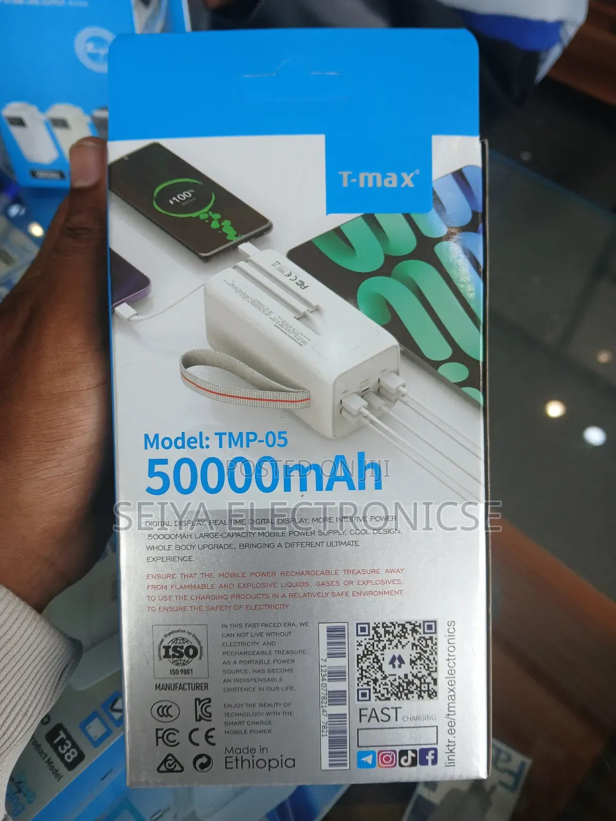 T- Max Power Bank Capacity 50,000 Mah Fast-Charging