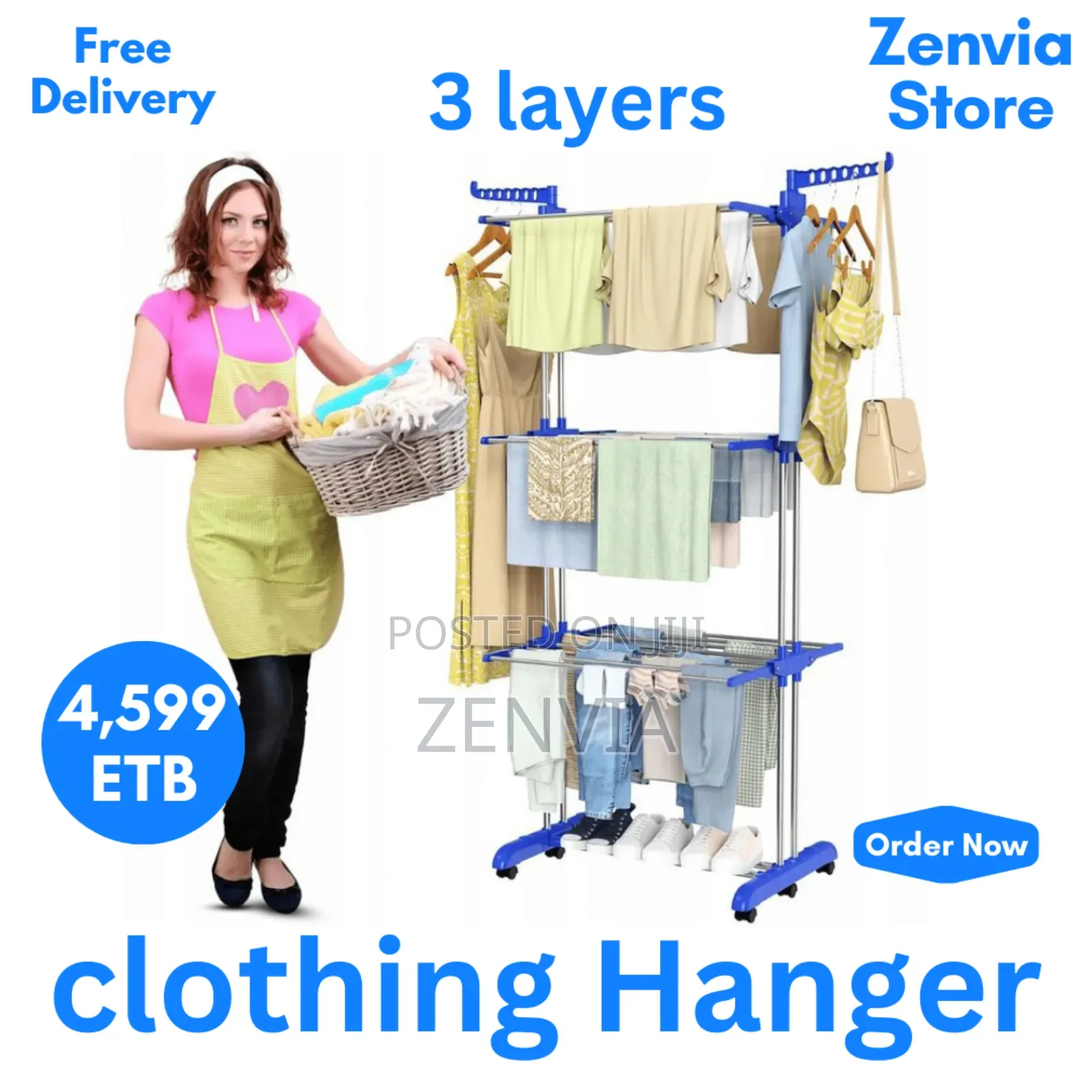 3 Layers of Clothes Hanger