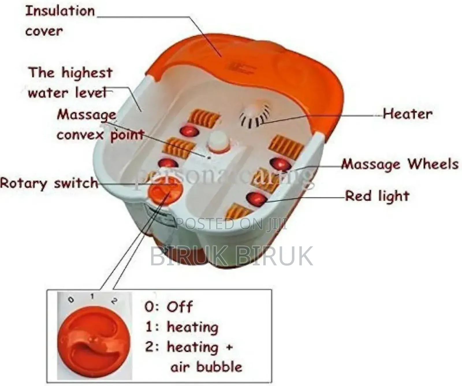 (Foot Bath Massager)