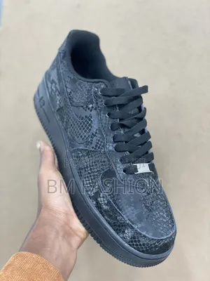 Nike Af1: Black Snakeskin [With Free Delivery ] (Holiday Offer)