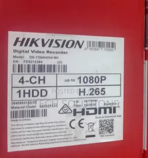 Hikvison DVR 4 Channel
