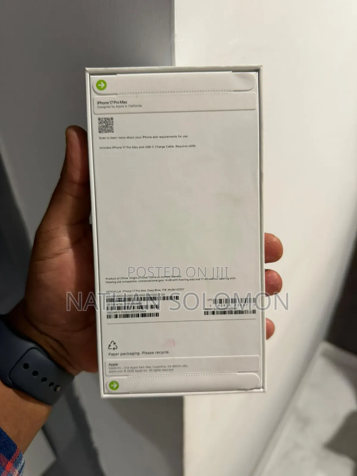 New Apple iPhone 17 Pro Max 1 TB