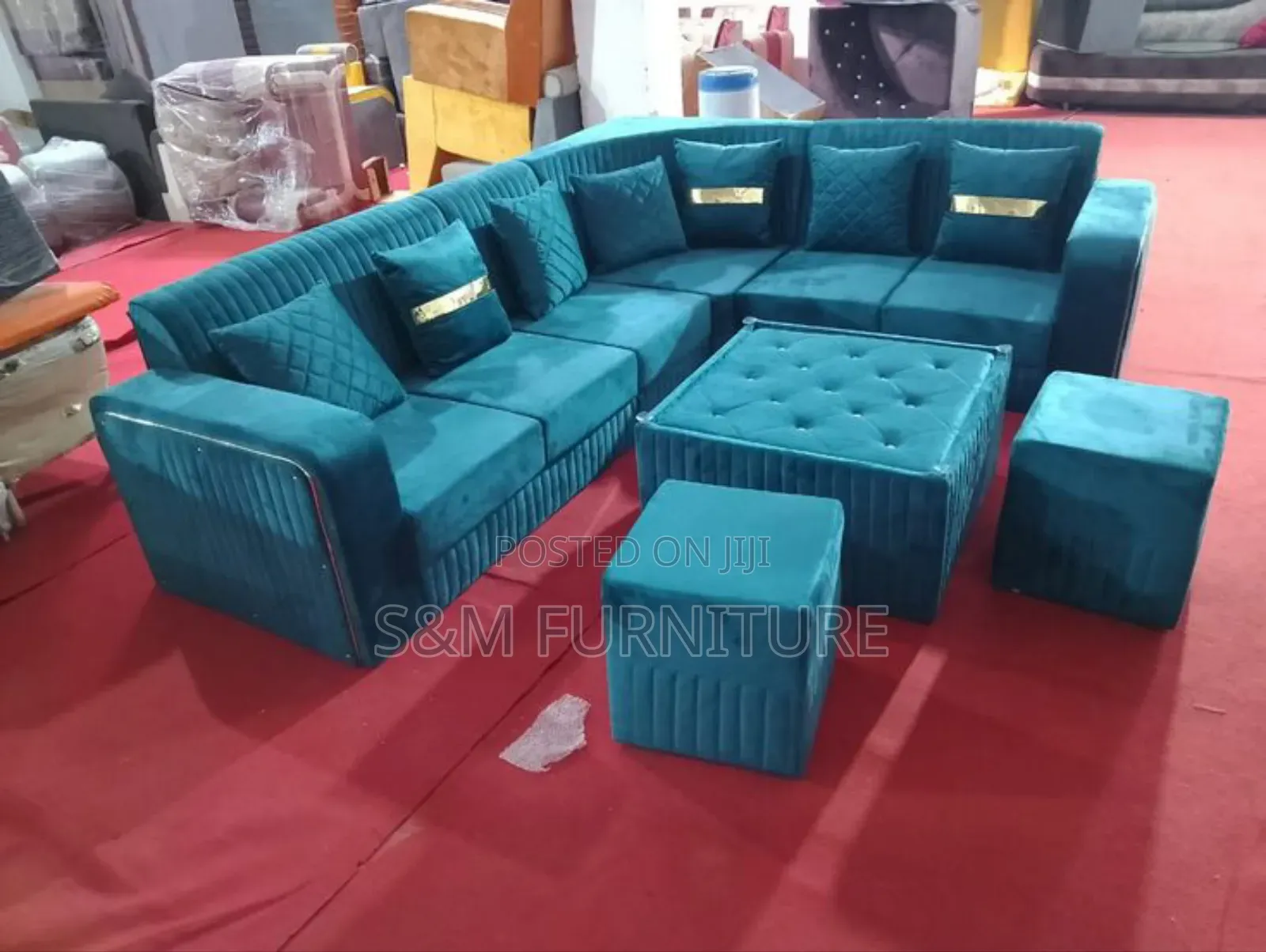Dainty L Shape Sofa (ሶፋ).