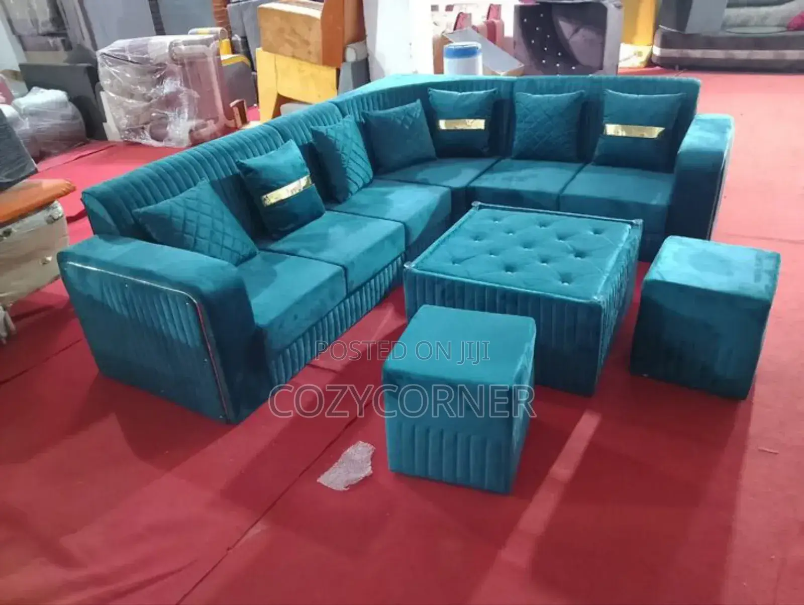 Dainty L Shape Sofa (ሶፋ).