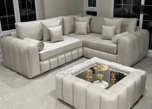 Showstopping L Shape Sofa With Table.
