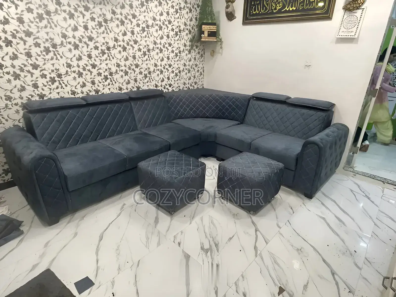 Flamboyant L Shape Sofa With Unbelievable Price (ሶፋ).