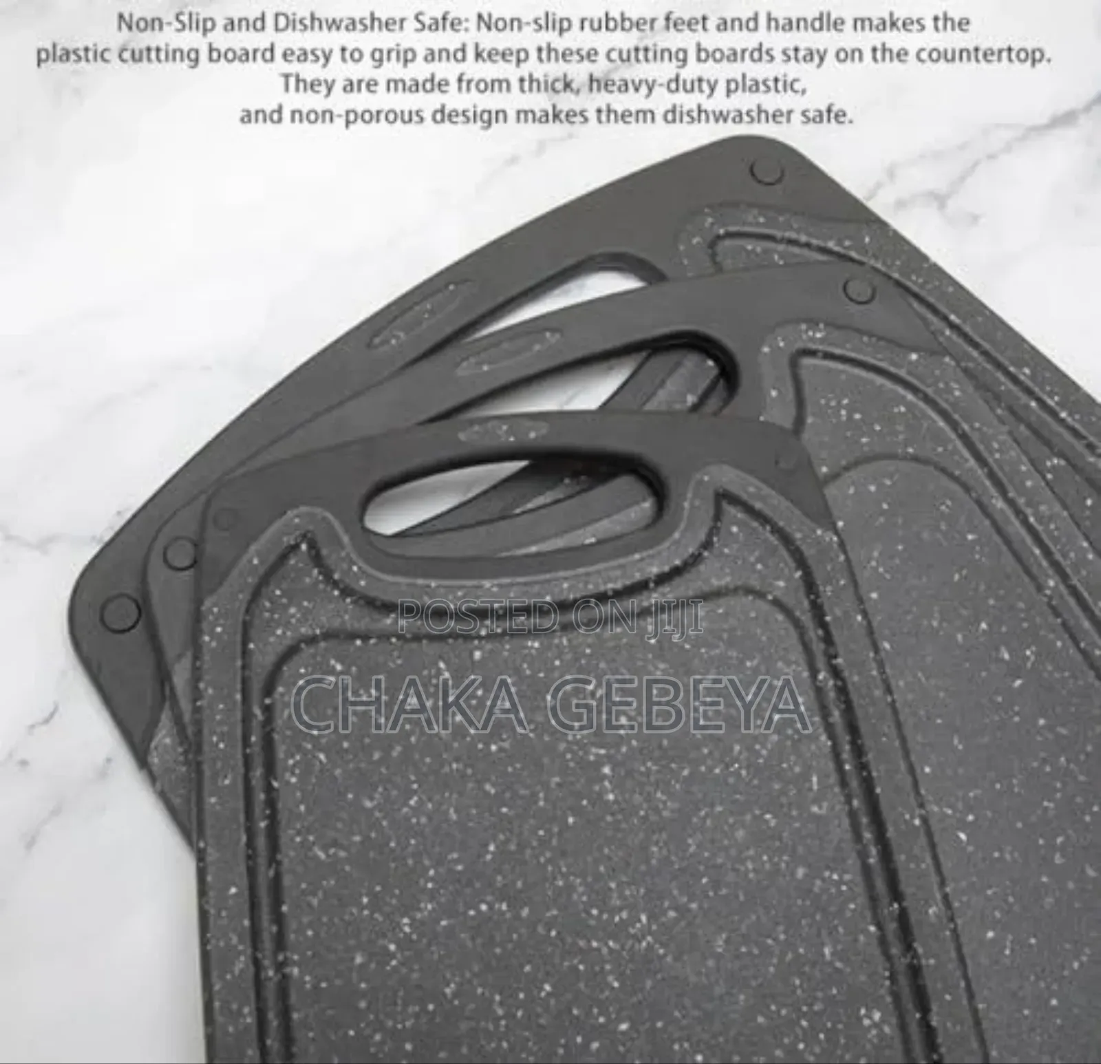 Cutting Board Set - 3 Sizes - Durable Safe