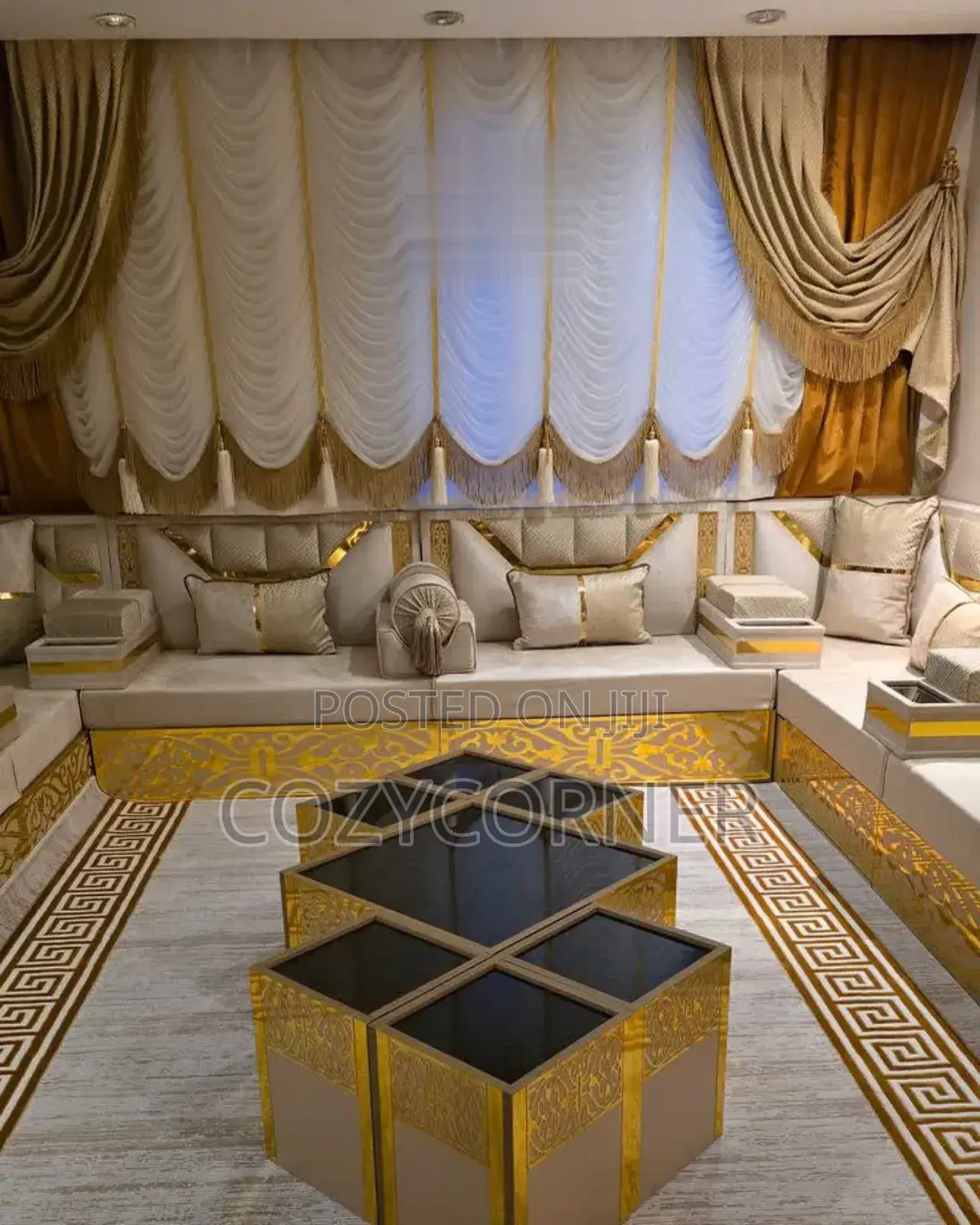 Glossy Arabian Majlis to Decore Your Home. (መጅሊስ)