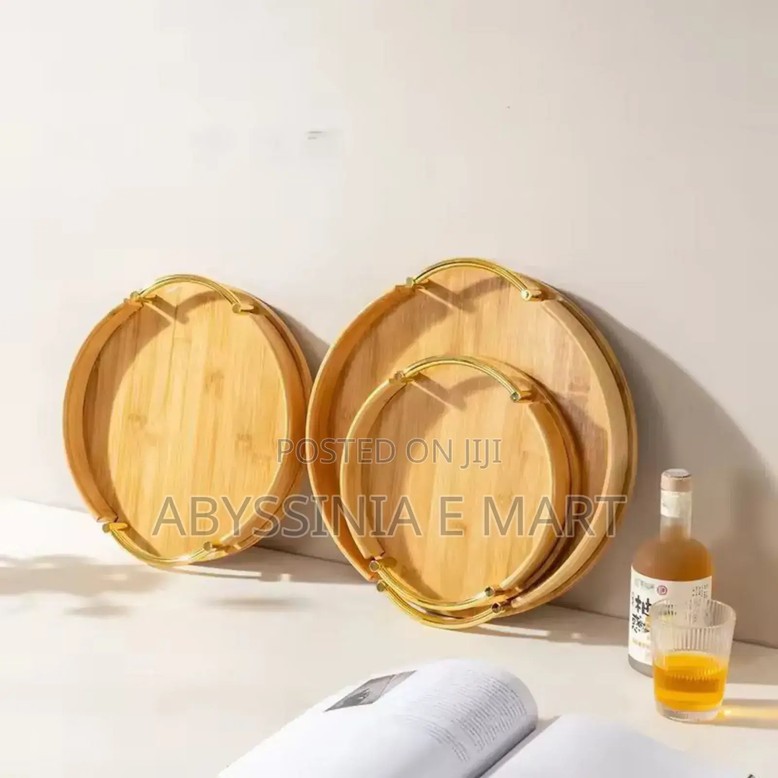 3 PCS Bamboo Pallet Food Tray