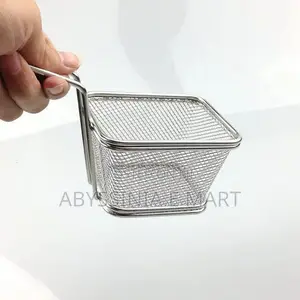 Mini Square Fried Food Table Serving
