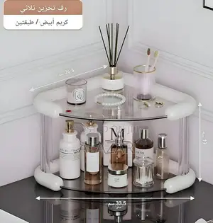 3 Tiers Corner Cosmetics Storage Shelf