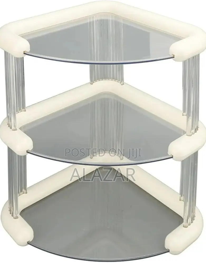 3 Tiers Corner Cosmetics Storage Shelf