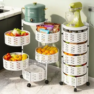 Photo - Orginal 5 Layer Moveable Kitchen Storage Rack ( የአትክልትና የፍራፍሬ ማስቀመጫ)