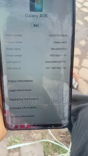 Samsung Galaxy A06 64 GB Black