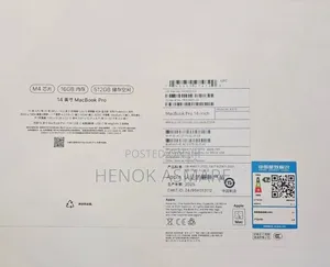 New Laptop Apple MacBook Pro 16GB Apple M4 SSD 512GB