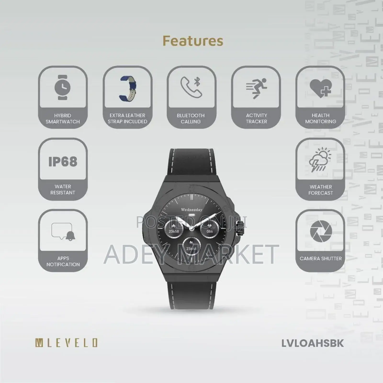Levelo Oak Automatique Hybrid Smartwatch