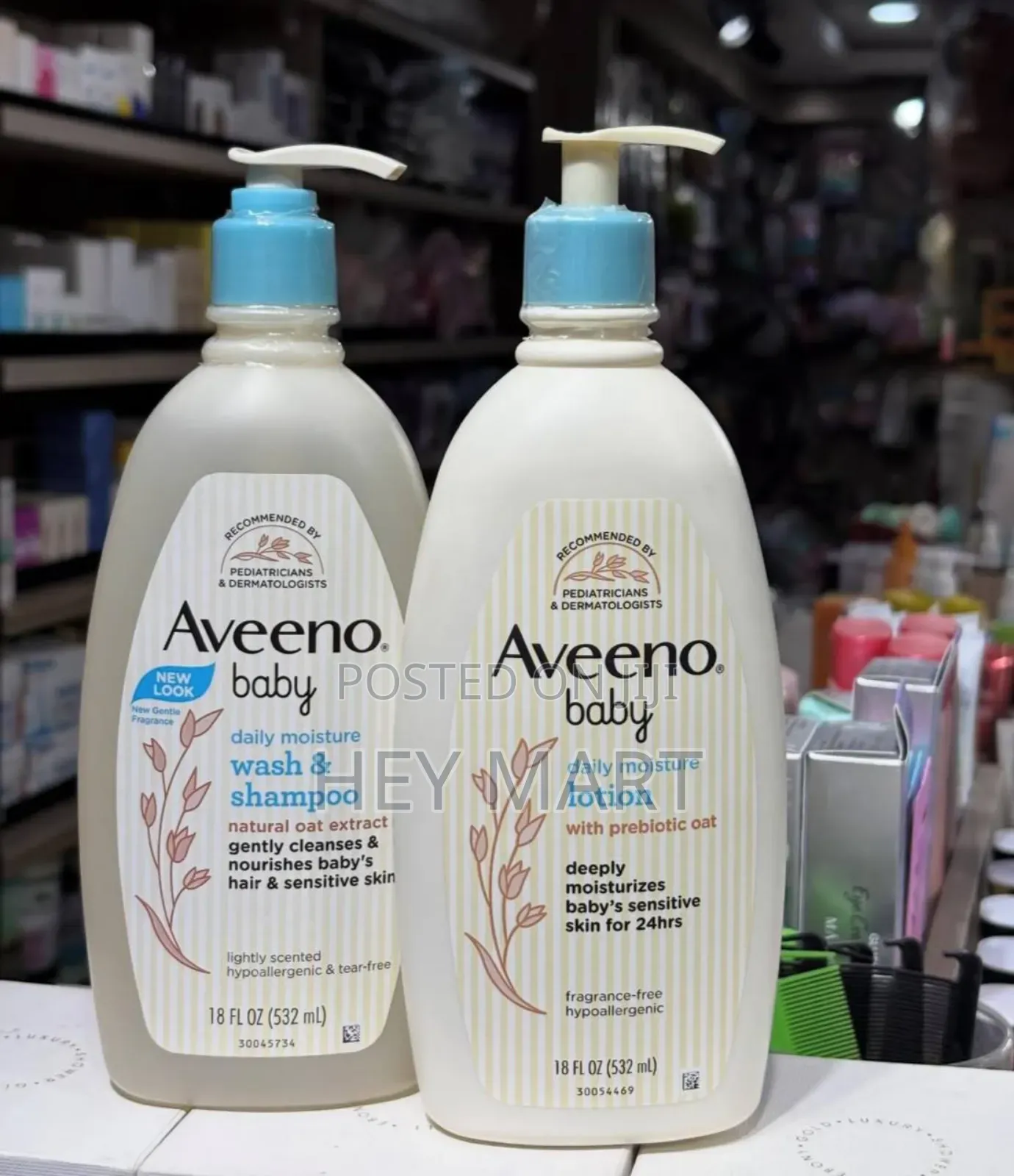 Aveeno Baby Shampoo and Lotion