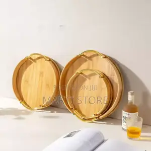 3 Pcs Bamboo Pallet Food Tray