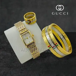 Gucci Watch With Bracelet Ring