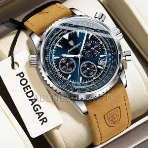 Poedagar Luxury Wristwatch for Man Waterproof Luminous Chronograph