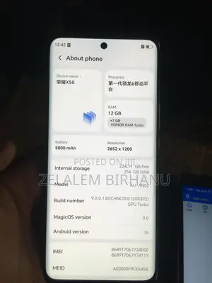 Honor X50 256 GB Orange