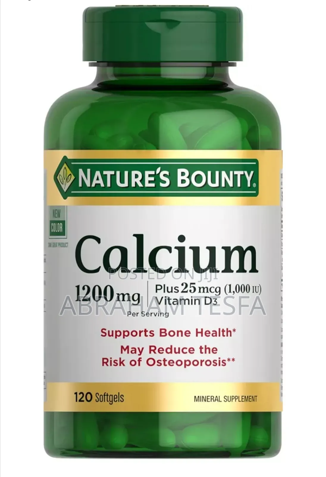 Nature’S Bounty Calcium 1200mg + Vitamin D3 - ከአሜሪካ የመጣ ኦሪጅናል!