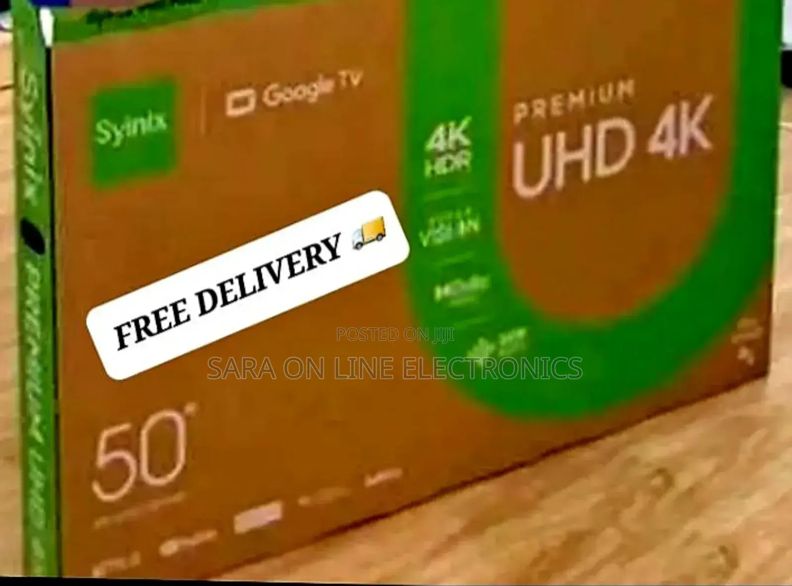 Syinix 50" Smart Uhd Tv ☆New Model ☆5year Warranty ☆
