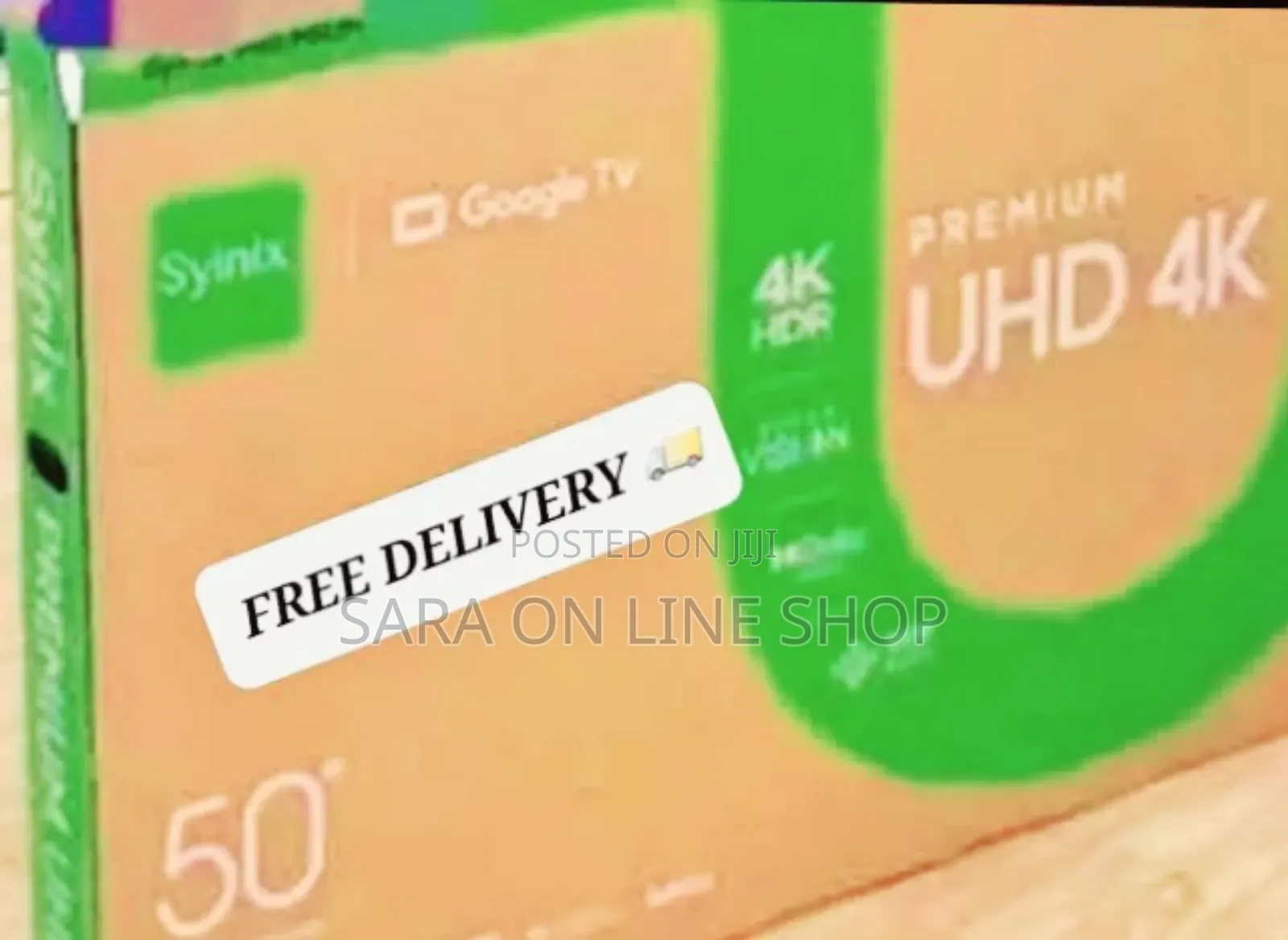 Syinix 50" Smart Uhd Tv ☆New Model ☆5year Warranty ☆