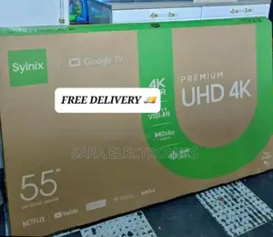 Syinix 55" Uhd Smart Android Tv Free Delivery