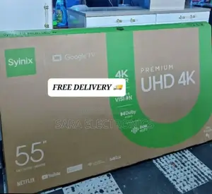 Syinix 55" Uhd Smart Android Tv Free Delivery