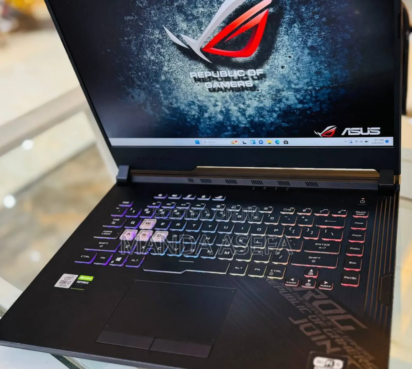 New Laptop Asus ROG Strix G15 16GB Intel Core I7 SSD 512GB