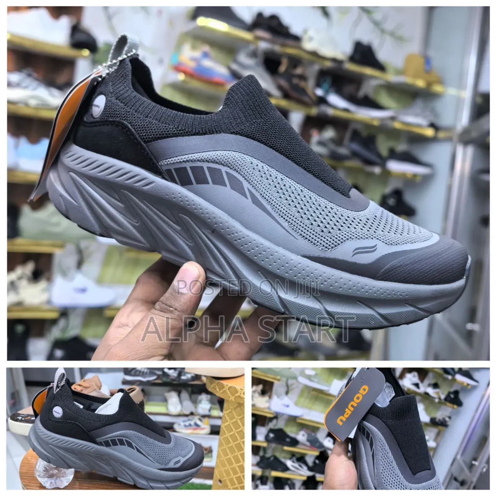 Goupu High Master Quality Smooth Sneakers for Man's Made in Vietnam Gi