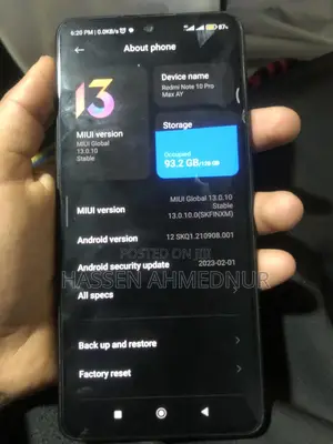 Photo - Xiaomi Redmi Note 10 Pro Max 128 GB Blue