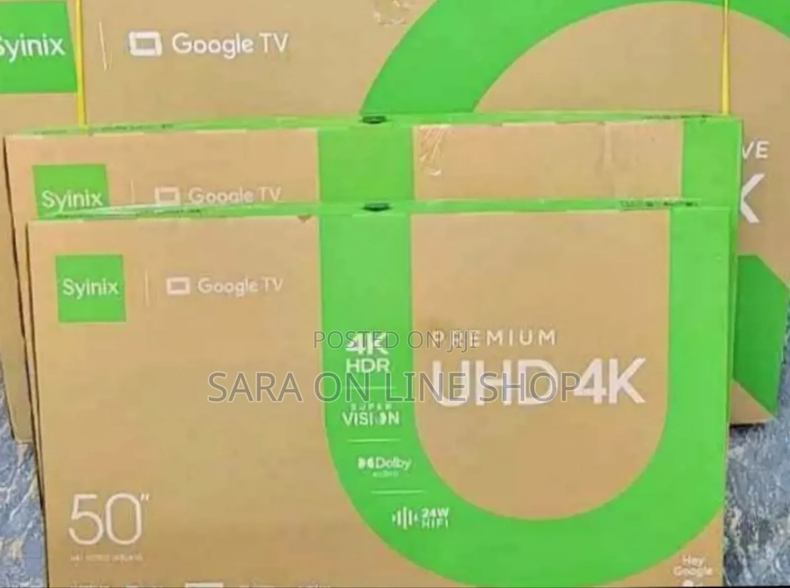 Syinix 50" Premium Uhd Smart Tv New 2025 Free Delivery