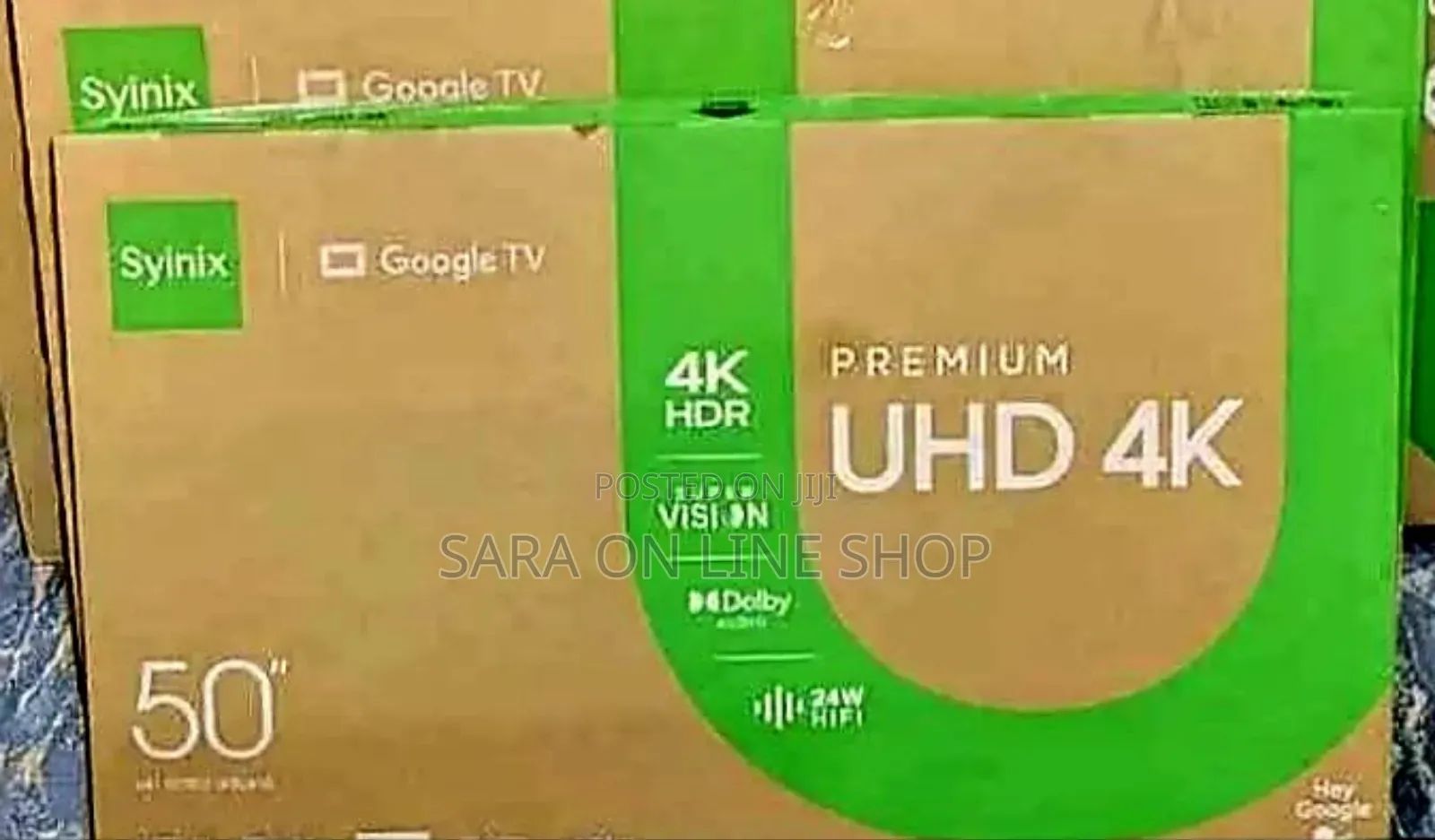 Syinix 50" Premium Uhd Smart Tv New 2025 Free Delivery