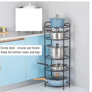 Photo - Ultimate 5-shelf Cookware Storage Rolling Rack