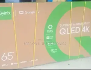 Syinix 65" Qled Smart Tv New 2025 Model 10year Warranty