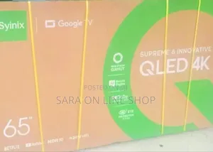Syinix 65" Qled Smart Tv New 2025 Model 10year Warranty