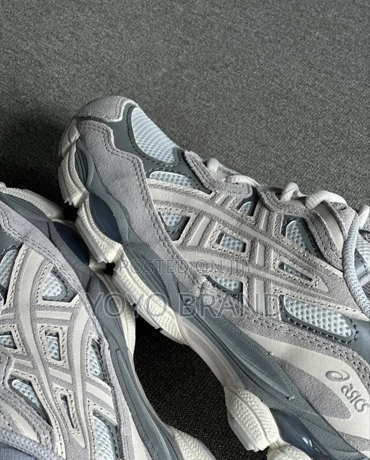 Asics Gel Nyc Cream Gray Fashion Sneaker