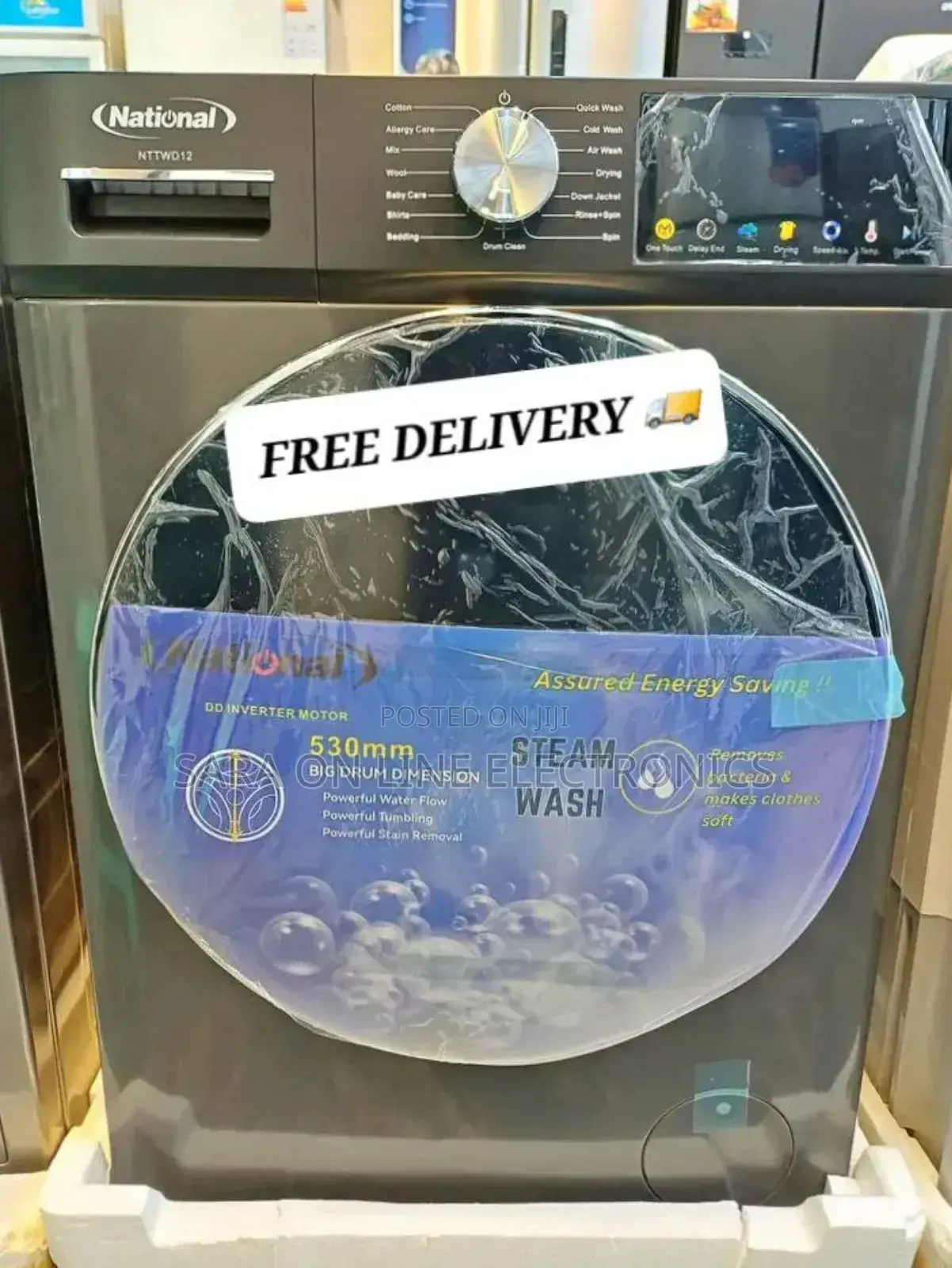 National 12/8kg Auto-Matice Orignal Washingmachine3year Warranty