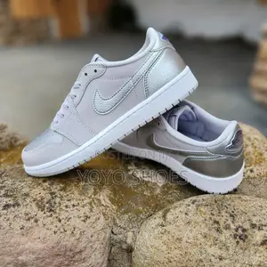 New Arrival Air Jordan 1 Low Metalic Seliver Fashion Shoes