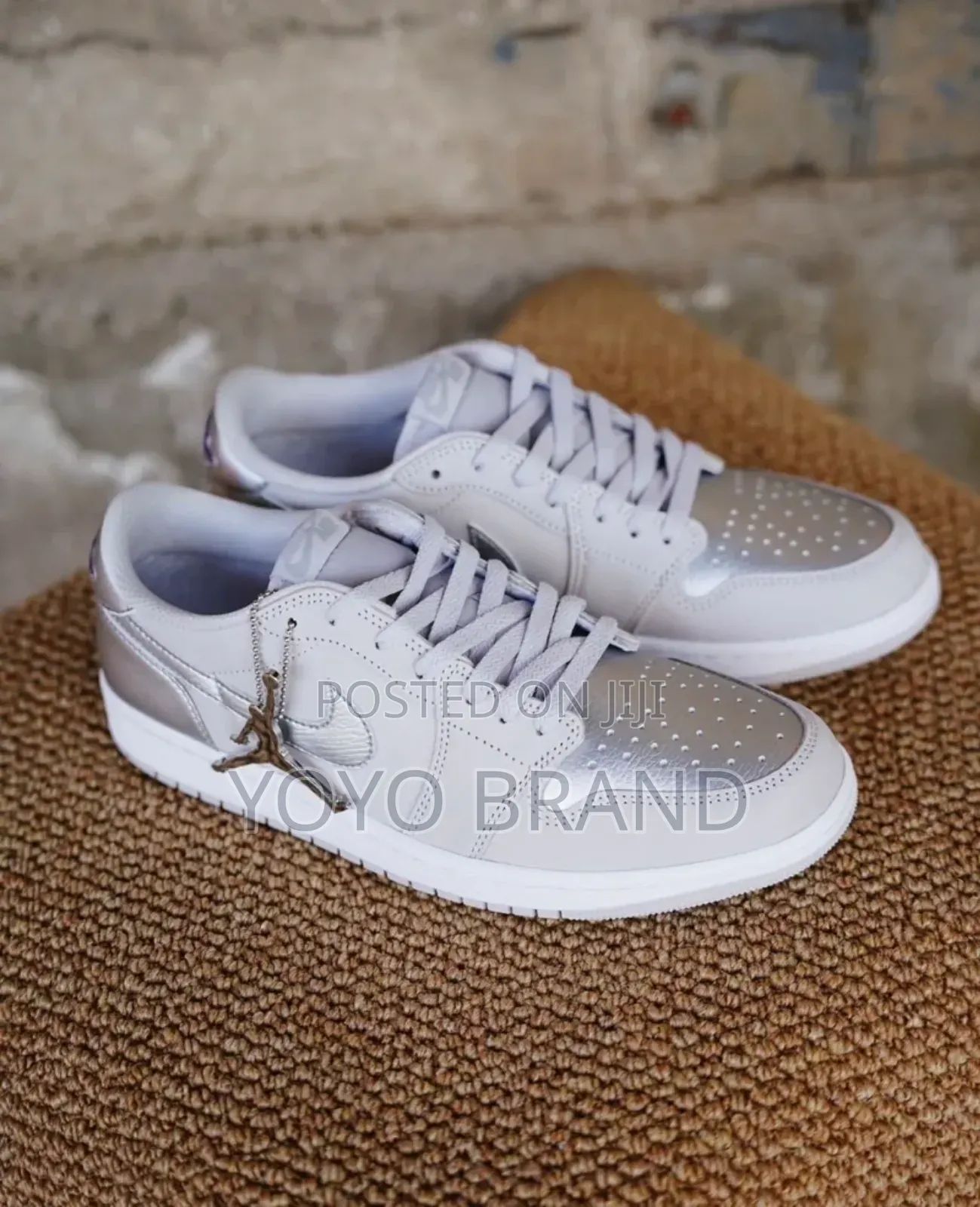 New Arrival Air Jordan 1 Low Metalic Seliver Fashion Shoes