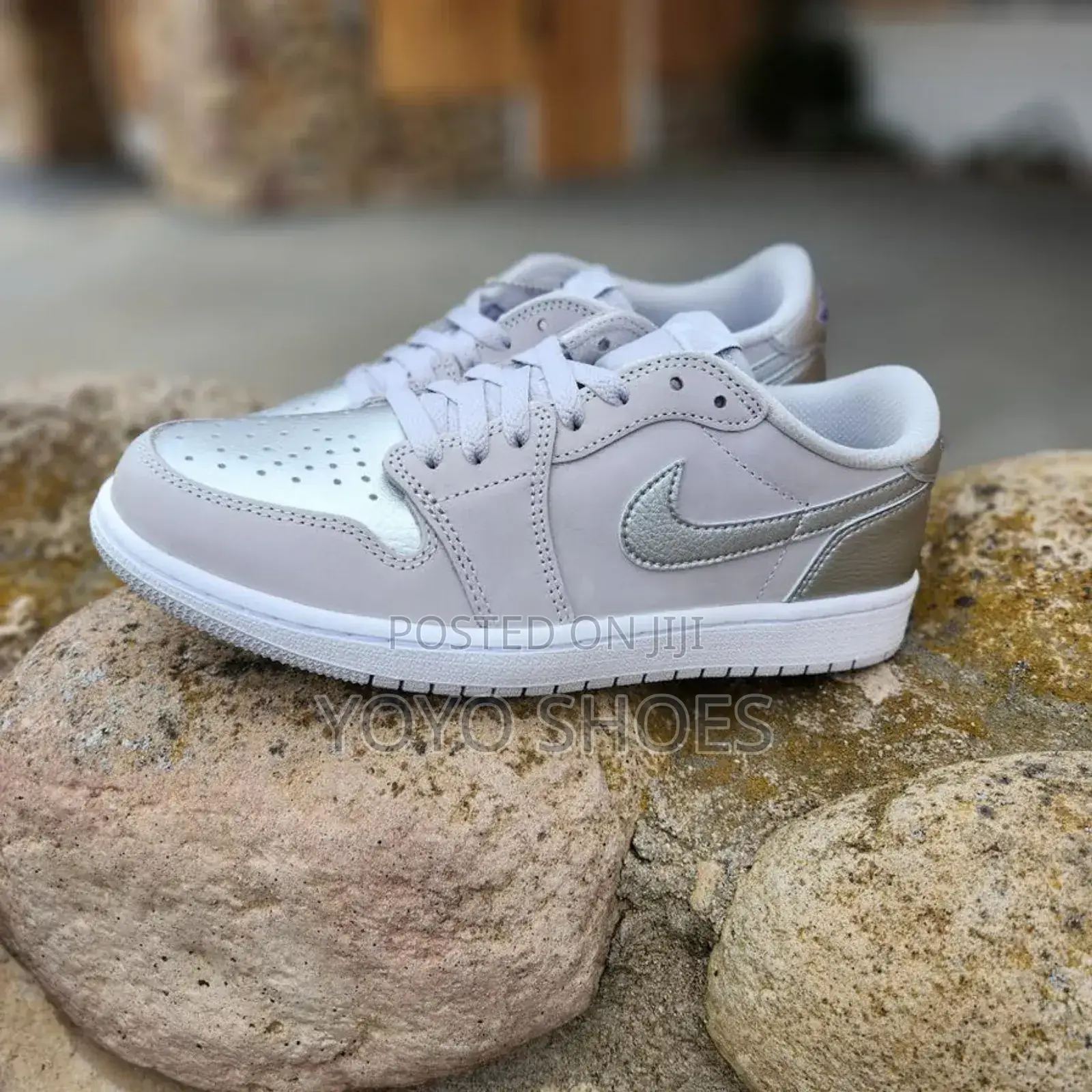 New Arrival Air Jordan 1 Low Metalic Seliver Fashion Shoes