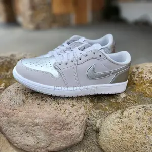 New Arrival Air Jordan 1 Low Metalic Seliver Fashion Shoes
