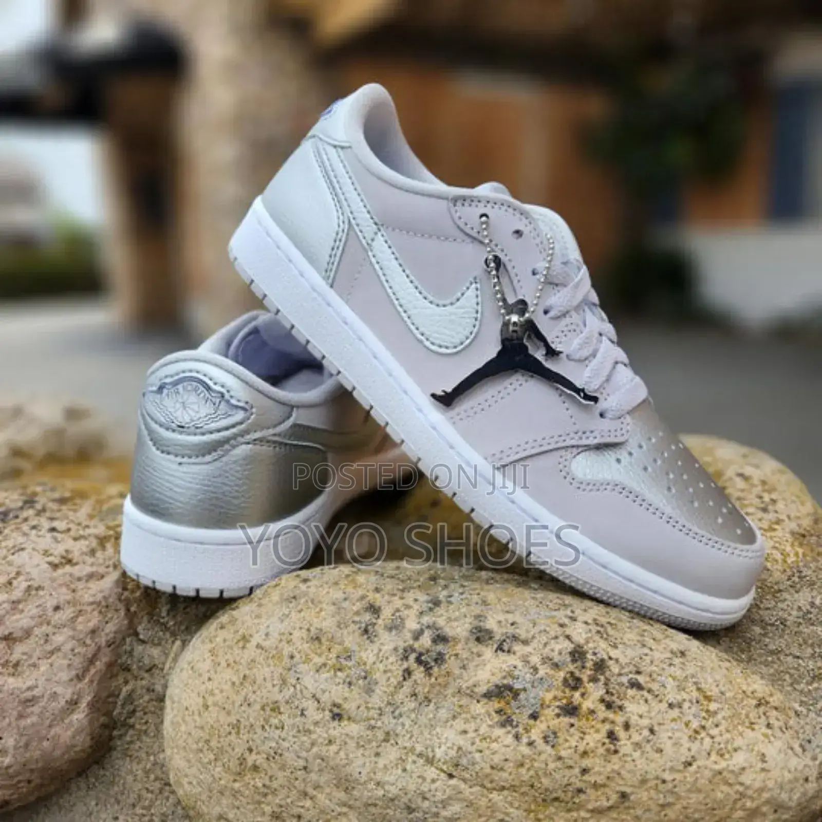 New Arrival Air Jordan 1 Low Metalic Seliver Fashion Shoes